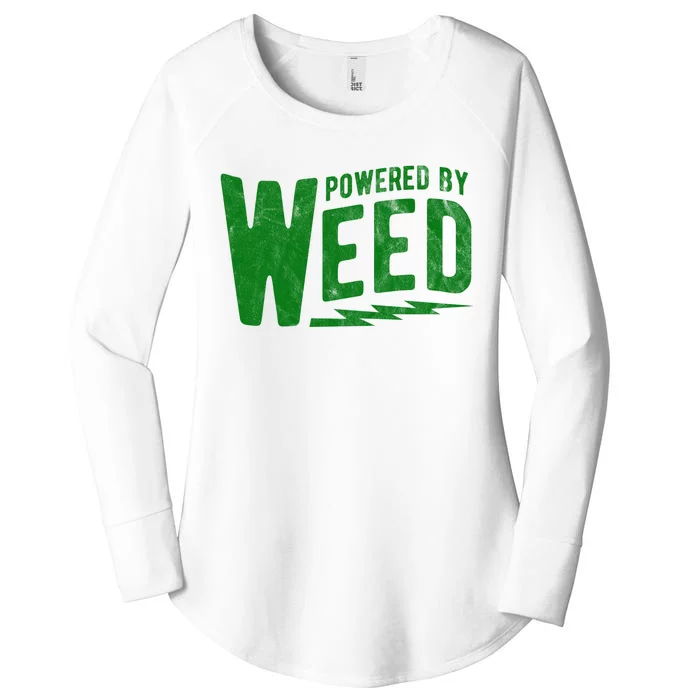 Powered By Weed Women's Perfect Tri Tunic Long Sleeve Shirt