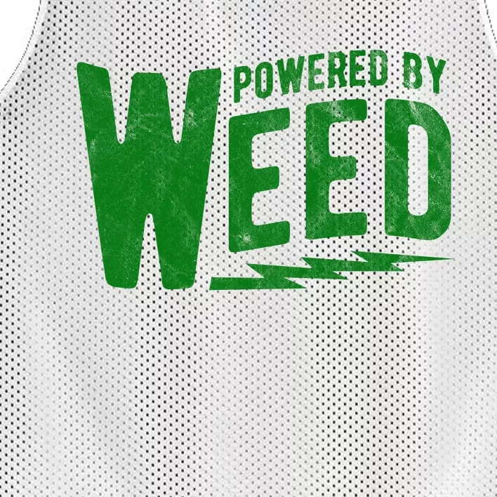 Powered By Weed Mesh Reversible Basketball Jersey Tank