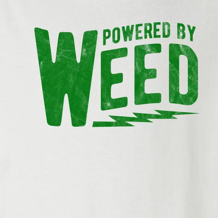 Powered By Weed Toddler Long Sleeve Shirt