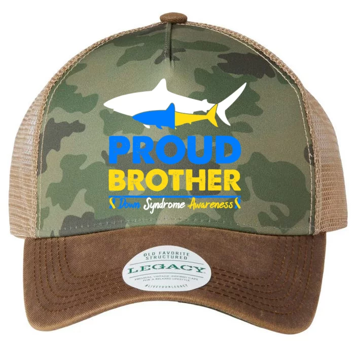 Proud Brother World Down Syndrome Awareness Day Shark T21 Legacy Tie Dye Trucker Hat