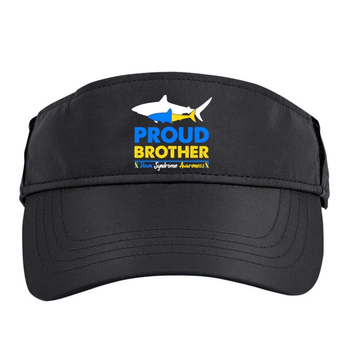 Proud Brother World Down Syndrome Awareness Day Shark T21 Adult Drive Performance Visor