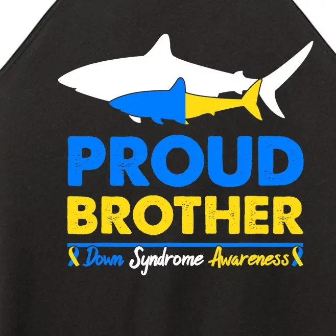 Proud Brother World Down Syndrome Awareness Day Shark T21 Women’s Perfect Tri Rocker Tank