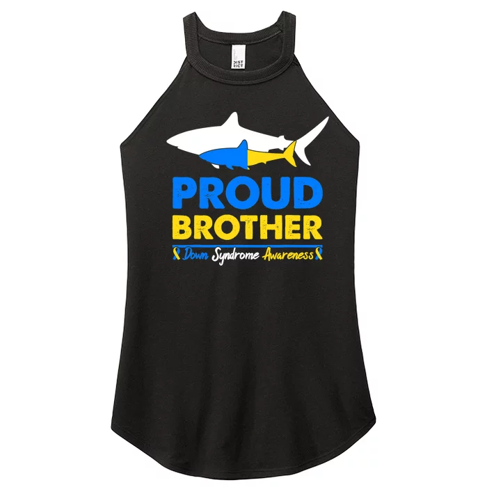 Proud Brother World Down Syndrome Awareness Day Shark T21 Women’s Perfect Tri Rocker Tank