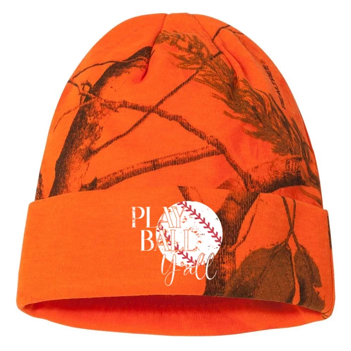 Play Ball Yall Baseball Sport Lover Kati - 12in Camo Beanie