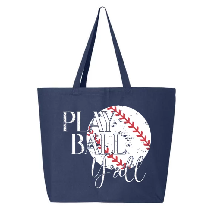 Play Ball Yall Baseball Sport Lover 25L Jumbo Tote