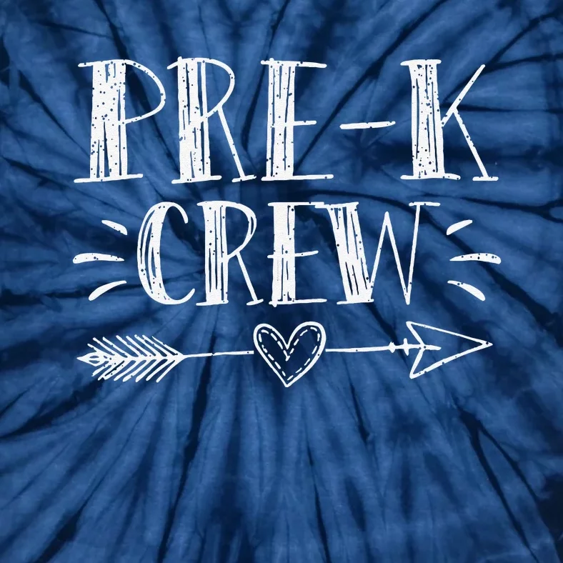 Prek Crew 1st Day Of School Prek Teacher Team Tie-Dye T-Shirt