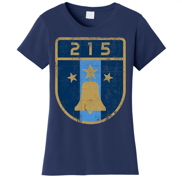 Philadelphia City 215 Star Badge Vintage Retro Women's T-Shirt