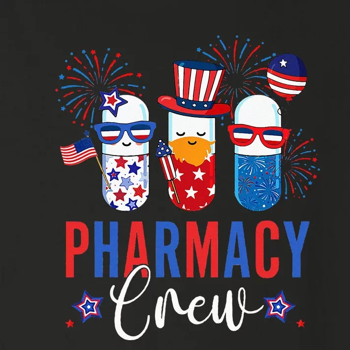 Pharmacy Crew 4th Of July Cute Pills American Patriotic Toddler Long Sleeve Shirt