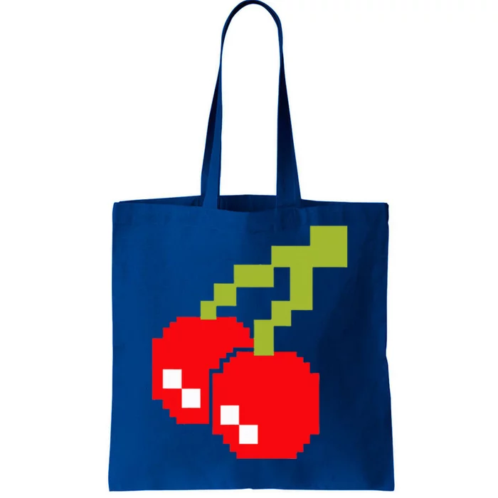 Pixel Cherries 80s Video Game Halloween Costume Tote Bag