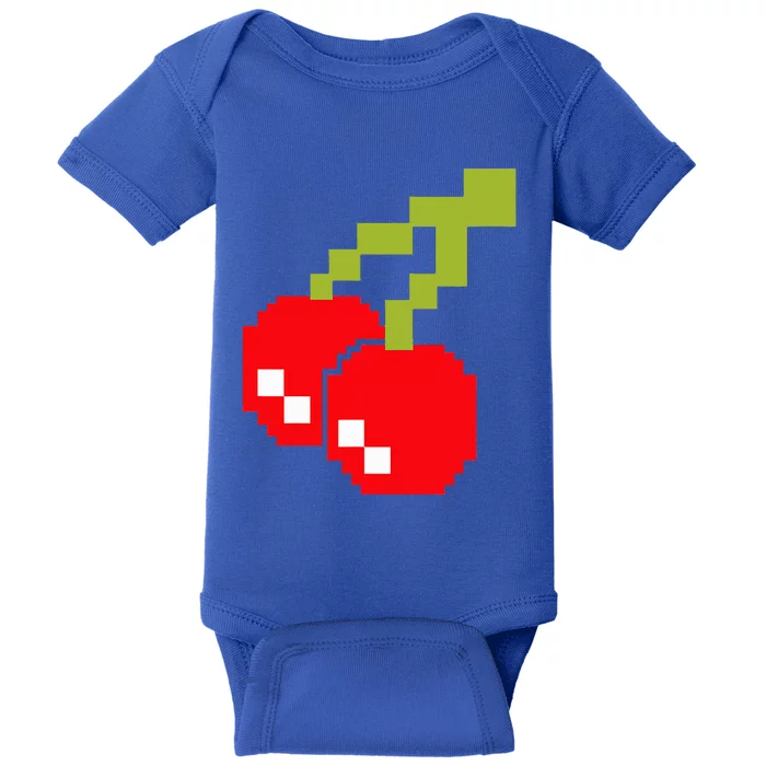 Pixel Cherries 80s Video Game Halloween Costume Baby Bodysuit