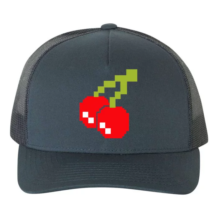 Pixel Cherries 80s Video Game Halloween Costume Yupoong Adult 5-Panel Trucker Hat