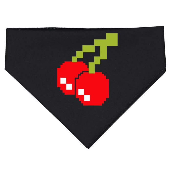 Pixel Cherries 80s Video Game Halloween Costume USA-Made Doggie Bandana