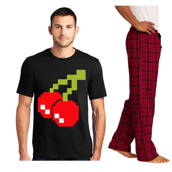 Pixel Cherries 80s Video Game Halloween Costume Pajama Set