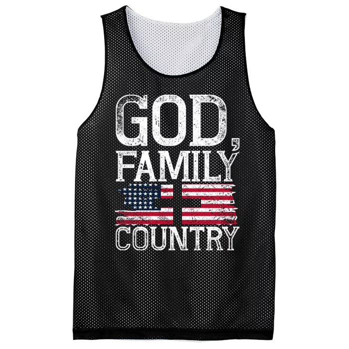 Patriotic Christian American Pride Christianity Faith Prayer Mesh Reversible Basketball Jersey Tank