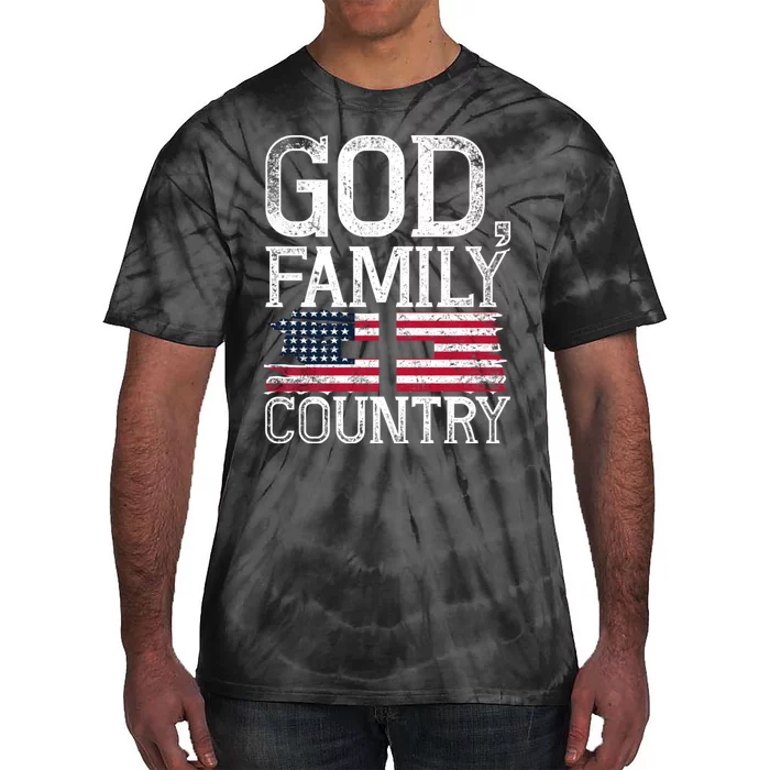 Patriotic Christian American Pride Christianity Faith Prayer Tie-Dye T-Shirt