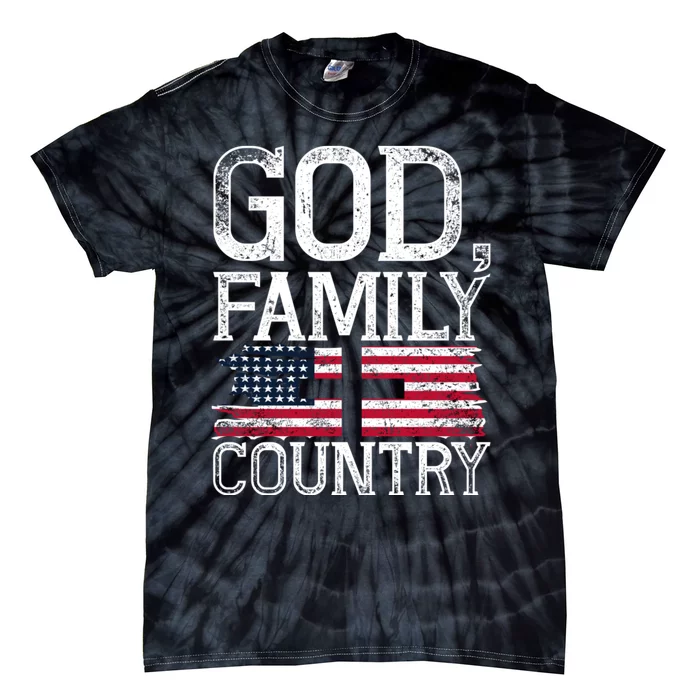 Patriotic Christian American Pride Christianity Faith Prayer Tie-Dye T-Shirt