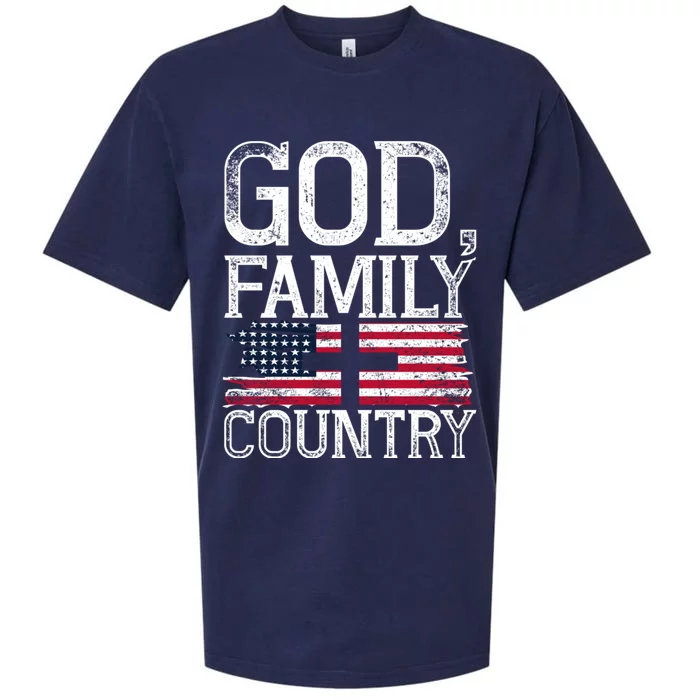 Patriotic Christian American Pride Christianity Faith Prayer Sueded Cloud Jersey T-Shirt