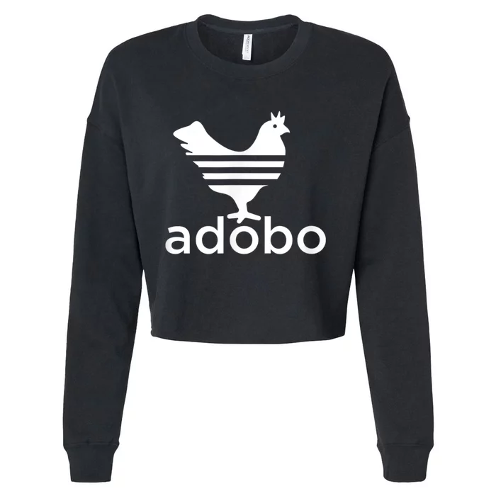 Philippine Chicken Adobo Filipino Best Cuisine Food Cropped Pullover Crew