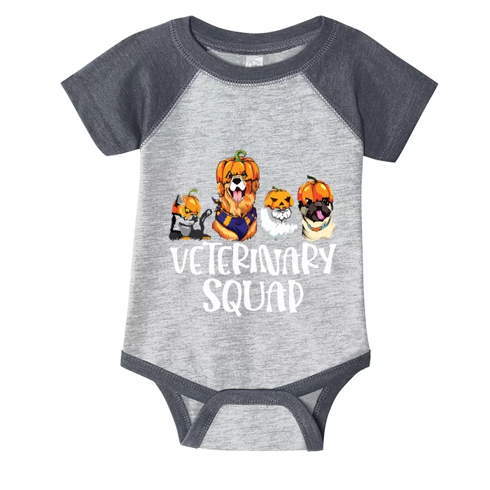 Pumpkin Cats And Dogs Fall Season Outfit Halloween Vet Squad Infant Baby Jersey Bodysuit