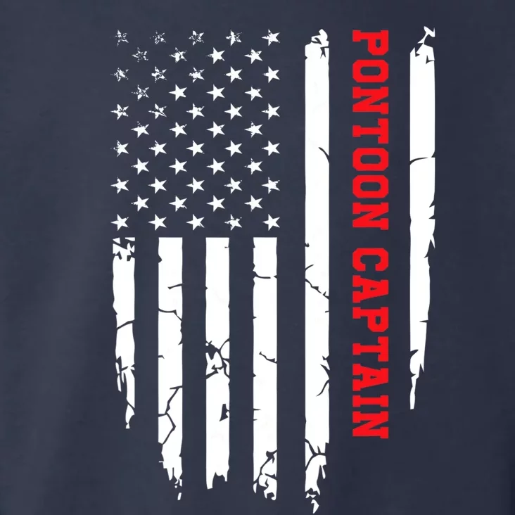 Pontoon Captain American Flag Pontooning Pontoon Boating Toddler Hoodie