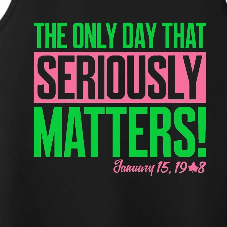 Pretty cute aka funny january 15 founders day tee Performance Tank