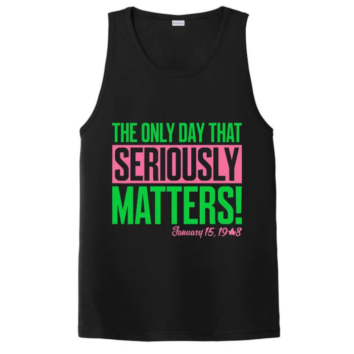 Pretty cute aka funny january 15 founders day tee Performance Tank