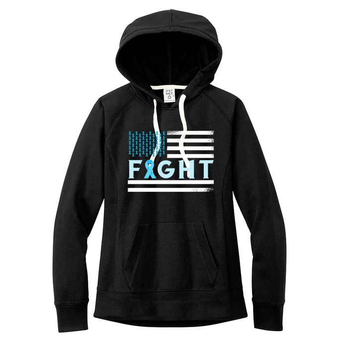 Prostate Cancer America Fight Prostate Cancer Awareness Gift Women's Fleece Hoodie