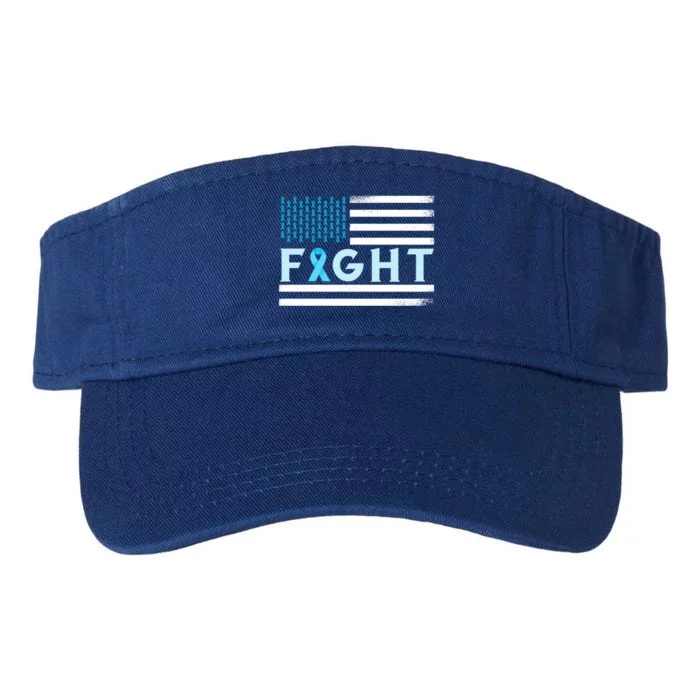 Prostate Cancer America Fight Prostate Cancer Awareness Gift Valucap Bio-Washed Visor