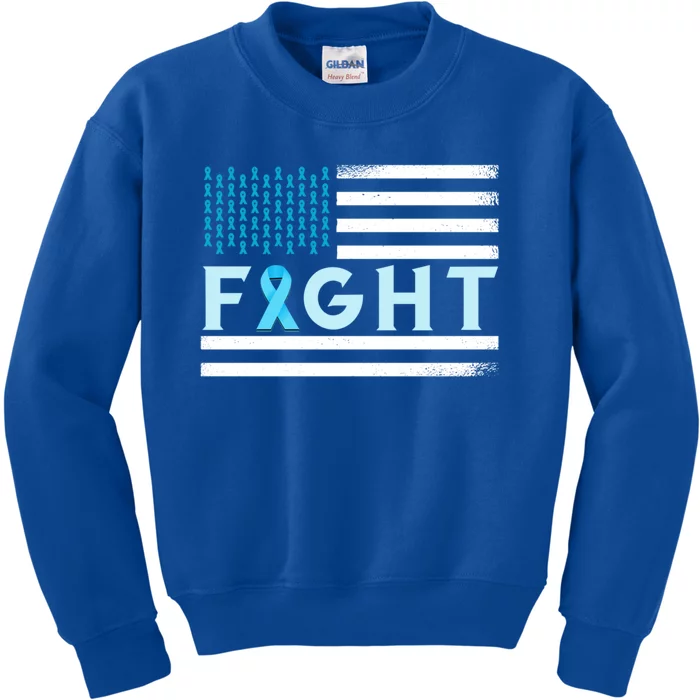 Prostate Cancer America Fight Prostate Cancer Awareness Gift Kids Sweatshirt