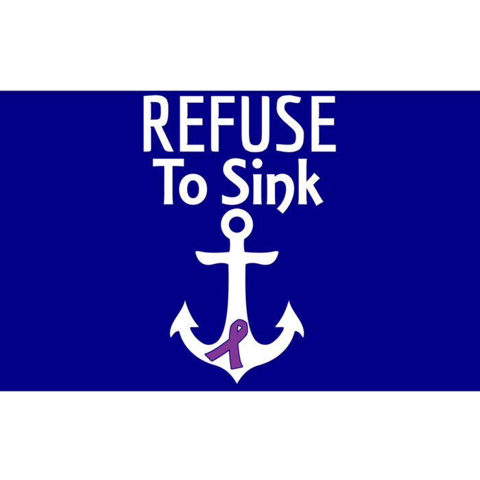 Pancreatic Cancer Awareness Refuse To Sink Fighter Gift Bumper Sticker