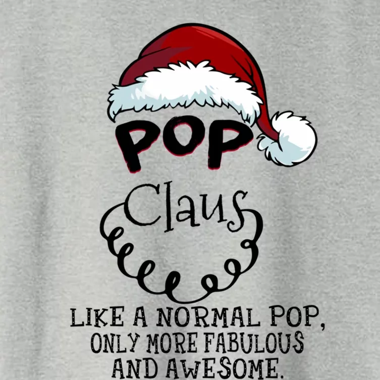 Pop Claus Awesome Happy New Santa Claus Christmas Gift Women's Crop Top Tee