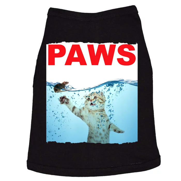 Paws Cat And Mouse Top, Cute Funny Cat Lover Paro Doggie Tank