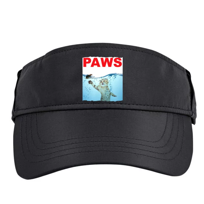 Paws Cat And Mouse Top, Cute Funny Cat Lover Paro Adult Drive Performance Visor