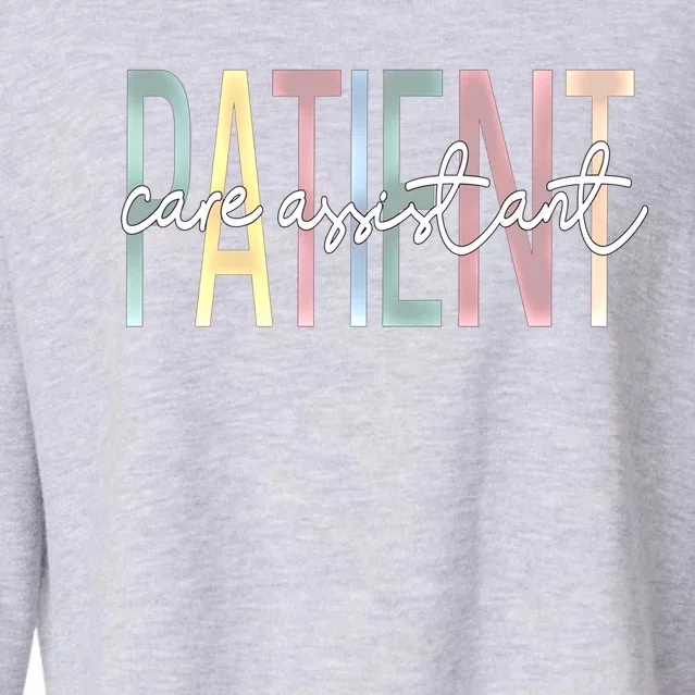 Patient Care Assistant Boho Pca Gift Cropped Pullover Crew