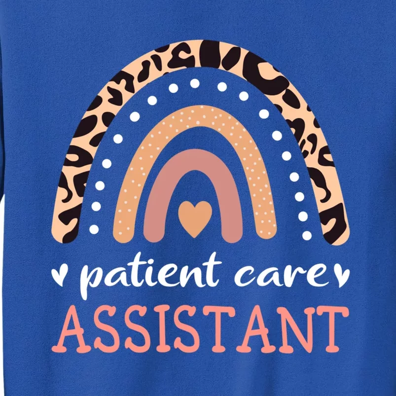 Patient Care Assistant Leopard Rainbow Nurse Pca Cool Gift Sweatshirt