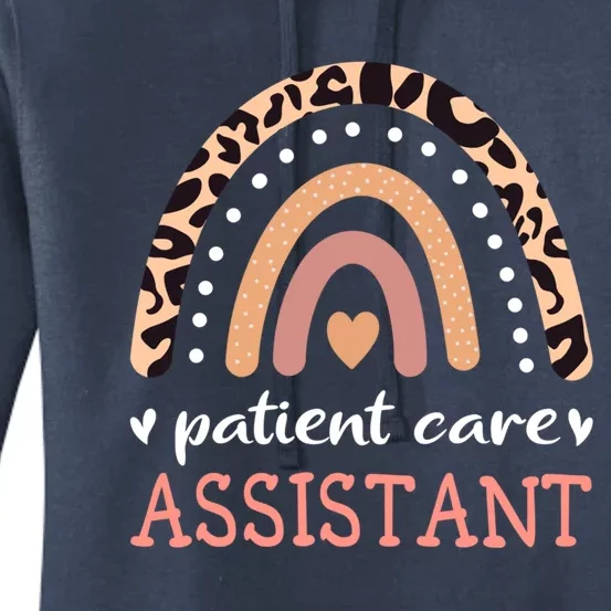 Patient Care Assistant Leopard Rainbow Nurse Pca Cool Gift Women's Pullover Hoodie