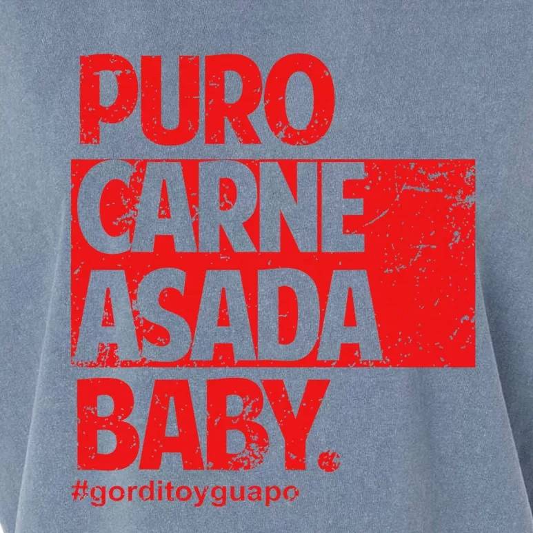 Puro Carne Asada Gorditoyguapo Garment-Dyed Women's Muscle Tee