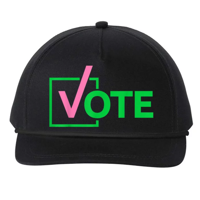 Pretty Cute Aka Vote Snapback Five-Panel Rope Hat