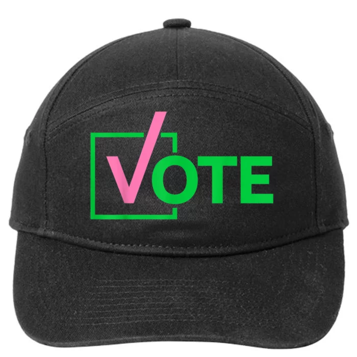 Pretty Cute Aka Vote 7-Panel Snapback Hat