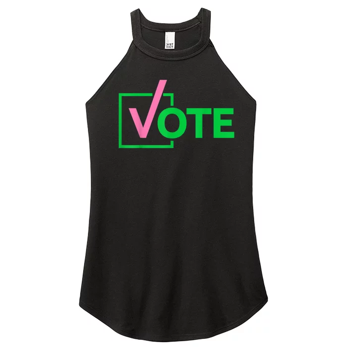 Pretty Cute Aka Vote Women’s Perfect Tri Rocker Tank