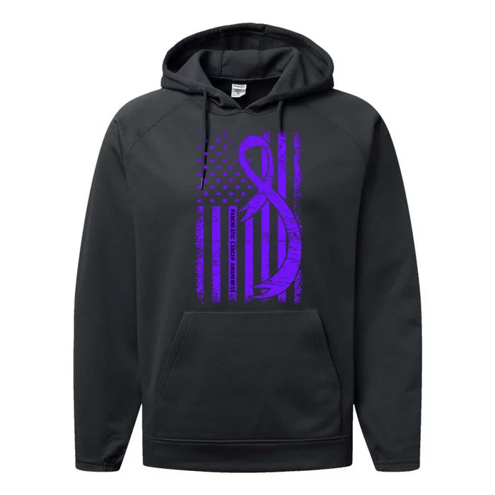 Pancreatic Cancer Awareness T Performance Fleece Hoodie