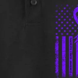 Pancreatic Cancer Awareness T Dry Zone Grid Performance Polo