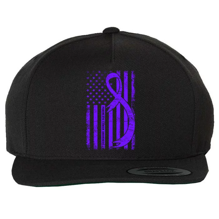 Pancreatic Cancer Awareness T Wool Snapback Cap