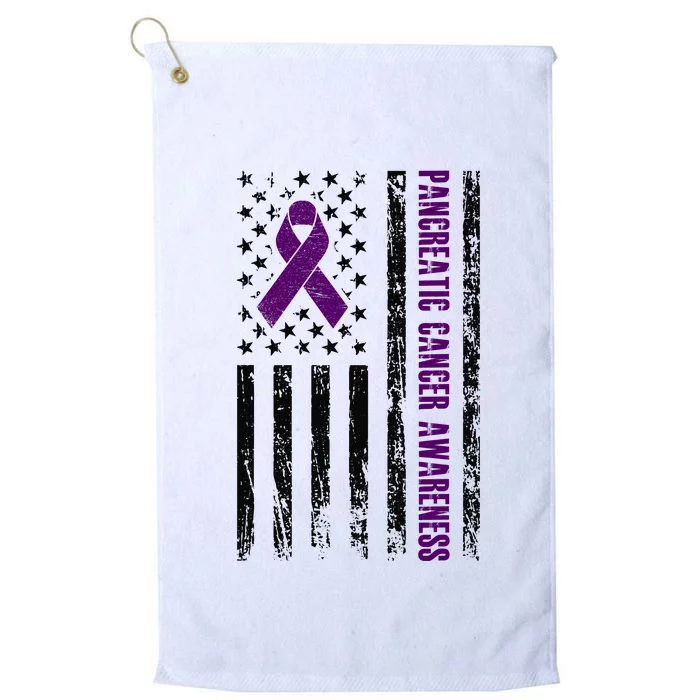 Pancreatic Cancer Awareness Platinum Collection Golf Towel