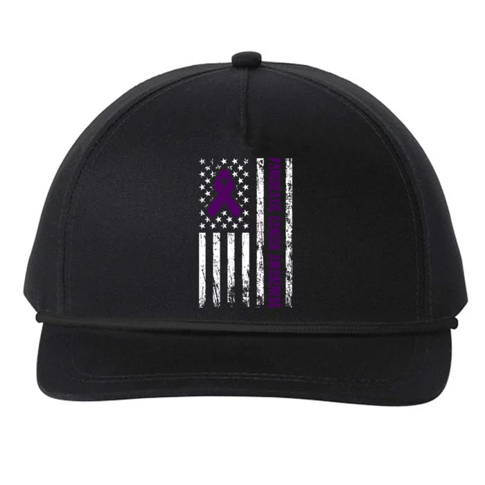 Pancreatic Cancer Awareness Snapback Five-Panel Rope Hat