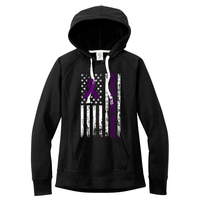 Pancreatic Cancer Awareness Women's Fleece Hoodie