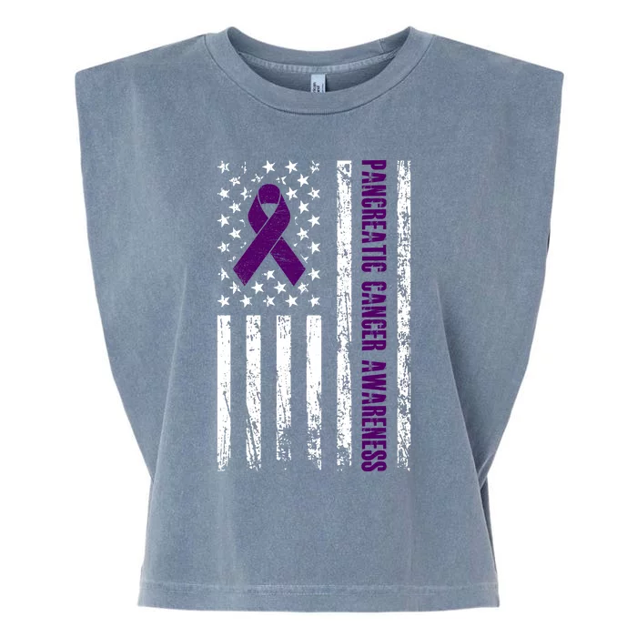 Pancreatic Cancer Awareness Garment-Dyed Women's Muscle Tee