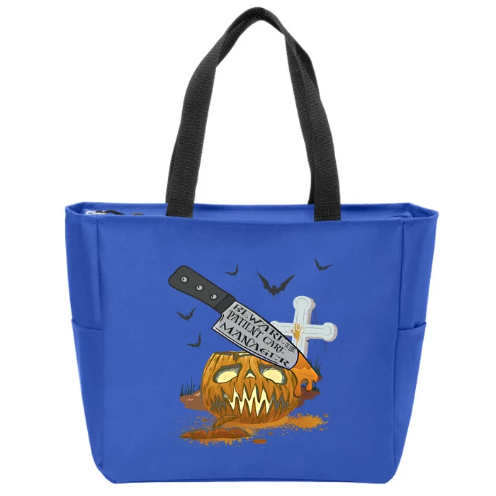 Patient Care Ager Funny Halloween Party Gift Zip Tote Bag