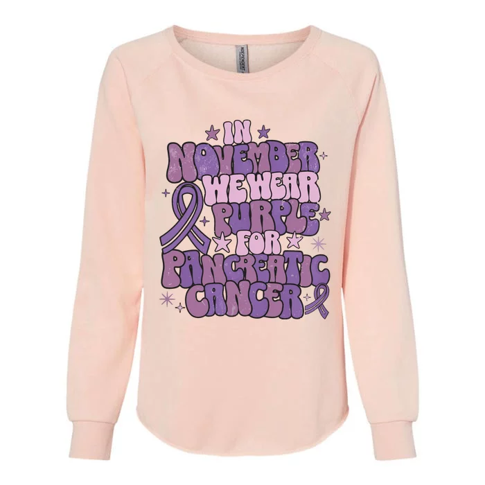 Pancreatic Cancer Awareness Month Womens California Wash Sweatshirt