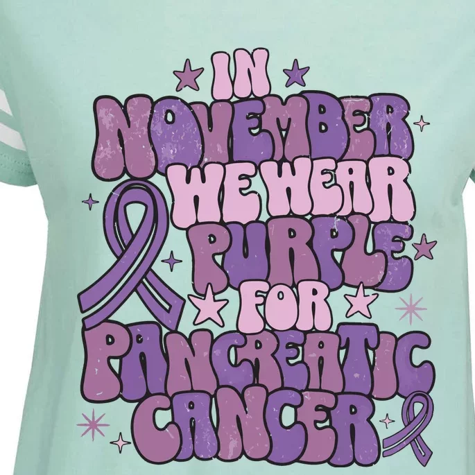 Pancreatic Cancer Awareness Month Enza Ladies Jersey Football T-Shirt